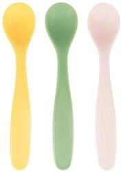 Badabulle - Set de 3 lingurite flexibile, Pastel (B005420) Set pentru masa bebelusi