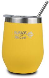 NAVA Cana termoizolanta cu pai Nava 360ml galben (10-262-103)