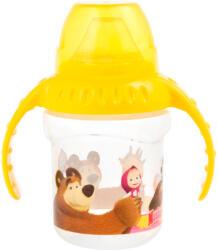 Lulabi Cana cu maner 4 luni First Sips Masha and The Bear Lulabi 8053400 (cv-8053400_Galben)