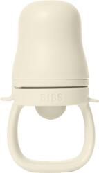 BIBS - Dispozitiv de hranire Baby Feeder cu 2 tetine din silicon, Ivory (4350216)