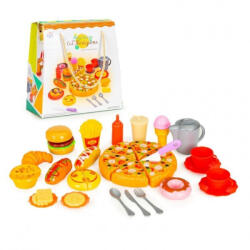 Ecotoys Set Fast Food pentru copii, 42 elemente, Ecotoys HC429510 (ed-EDIHC429510)