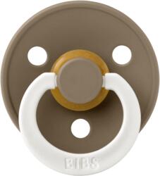 BIBS - Suzeta fosforescenta Colour GLOW Latex, tetina rotunda, 0 luni +-Dark Oak (100255C)
