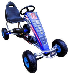 R-Sport Kart cu pedale Gokart, 4-10 ani, roti gonflabile, G5 R-Sport - Albastru (ed-EDIF8-3ALBASTRU)