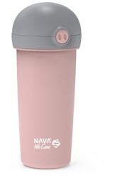 NAVA Sticla de plastic cu pai Nava 380ml roz (10-259-040)