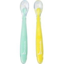 Badabulle - Set 2 linguri de silicon (B005413) Set pentru masa bebelusi