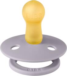 BIBS - Suzeta Studio Colour Flower Latex, tetina rotunda, 6 luni +-Fossil Grey (20018303C)