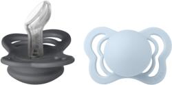BIBS - Set 2 suzete Couture Silicon, tetina anatomica, 0 luni + (SETSILICONANATOMICCOUTURE)