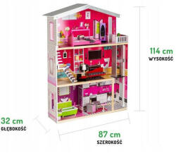 ECOTOYS Casuta de basm Malibu Ecotoys 4118 (ed-4118) Casuta pentru copii