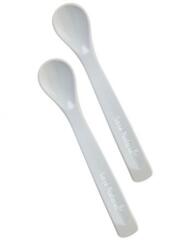 Saro Baby Set 2 Lingurite Silicon Gri (17451) Set pentru masa bebelusi