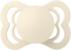 BIBS - Suzeta Supreme Latex, tetina simetrica, 0 luni +-Ivory (510216C)