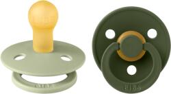 BIBS - Set 2 suzete Colour Latex, tetina rotunda, 0 luni + (SETCOLOURLATEX1)