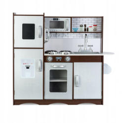 RicoKids Bucatarie retro din lemn pentru copii Ricokids 7833 - Alb (ed-EDI7833) Bucatarie copii