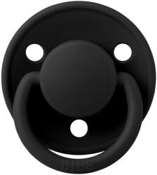 BIBS - Suzeta De Lux Silicon, tetina rotunda, marime universala (0-3 ani)-Black (1010210C)