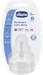 Chicco Tetina Chicco s. , 2buc, flux normal, 0luni+ (20811-7) - bebes