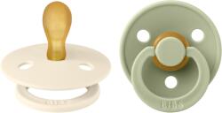 BIBS - Set 2 suzete Colour Latex, tetina simetrica, 6 luni + (SETCOLOURLATEXSIMETRIC2)