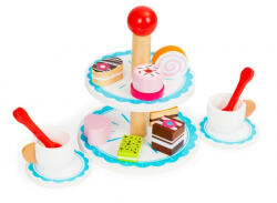 ECOTOYS Set pentru a servi prajitura din lemn Ecotoys PH01B002 (ed-EDIPH01B002) Bucatarie copii