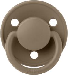BIBS - Suzeta De Lux Silicon, tetina rotunda, marime universala (0-3 ani)-Dark Oak (1010243C)