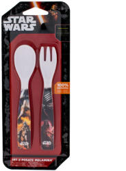 Lulabi Set lingurita si furculita melamina Star Wars Lulabi 8340250 (cv-8340250_Initiala) Set pentru masa bebelusi
