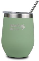 NAVA Cana termoizolanta cu pai Nava 360ml verde (10-262-102)