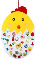 Bambinice Puisor din fetru cu 35 decoratiuni, Paste, 91x61 cm Bambinice BN050 (cv-BN050_Initiala)