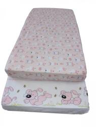 MyKids Cearceaf Imprimat cu Elastic Roz 140X70