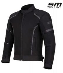 SM Racewear Geaca moto textila SM Racewear MeshTech - Barbati - Vara - Ventilata integral - Protectii CE - Negru (GTM023-XLN)