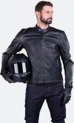 Course Geaca moto din piele naturala Course Bee MC - Barbati - Nivel AA - Protectii CE - Negru (CRS-GPV01-2XL)
