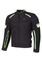 SM Racewear Geaca moto textila SM Racewear Scorpio - Barbati - 3 Sezoane - Protectii CE - Negru Rosu Neon (GTS003-XLNE)