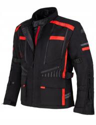 SM Racewear Geaca moto textila SM Racewear Defender - Barbati - Impermeabila si Ventilata - Protectii CE - Negru (GTD067-Red-M)