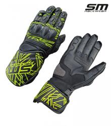 SM Racewear Manusi moto SM Racewear Akira - piele bovina dublata, protectii compozite extinse si sistem dublu de inchidere, diverse culori (MPA061-XLNE)