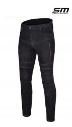 SM Racewear Blugi moto SM Racewear Chaser - Barbati - Urban - Protectii CE - Material rezistent la abraziune (Kevlar Aramida) - Albastru Negru (BTC008-38N)