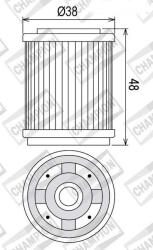 CHAMPION Filtru de ulei CHAMPION COF043 (139781)