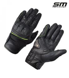 SM Racewear Manusi moto din piele naturala SM Racewear Blade Air - Barbati - Sport Touring - Cu protectii si ventilatie eficiente - Diverse culori (MPA012-MNE)