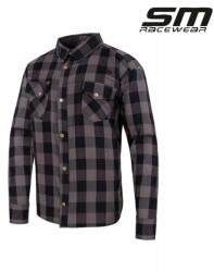 SM Racewear Camasa moto SM Racewear Renegade - Kevlar integral, protectii CE umeri coate coloana, inchidere fermoar + capse - Diverse culori (CTR024-LG)