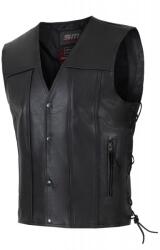 SM Racewear Vesta moto SM Racewear Cruise - piele bovina groasa, sistem de inchidere cu capse, reglaje laterale si buzunar interior (VPC074-2XL)