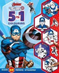 Marvel Entertainment Marvel Avengers Captain America: 5 in 1 Colouring
