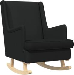 vidaXL Люлеещ се стол Черен 62 x 80 x 85 см текстил (42029964)