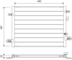 VALEO Condensator, climatizare VALEO 822754 (822754) - automobilus