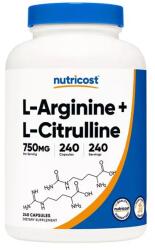 Nutricost L-Arginine L-Citrulline Complex Capsules 240 kapszula
