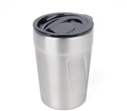 TROIKA Termoszbögre, 300 ml, rozsdamentes acél, TROIKA "Cup-uccino", ezüst CUP30/ST (CUP30/ST)