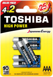 Toshiba HIGH POWER LR03 AAA (6)