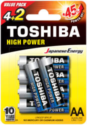 Toshiba HIGH POWER LR6 AA (6)