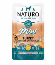 Naturo Hrana pentru caini Pouch Naturo Dog Adult Mini cu Carne de Curcan si Orez 150 Gr (F8DNAT0308)