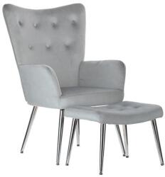 UNIZDRAV Silver Luxury relaxációs fotel lábtartóval