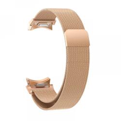 Cellect Samsung Watch 6 bandă metalică magnetică Milanese, 20mm, Roz auriu (CEL-STRAPWATCH620-RG)