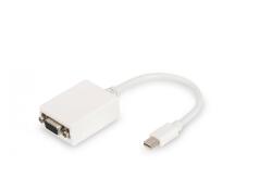 ASSMANN Cablul adaptor DisplayPort, mini DP - HD15M/F, 0, 15 m, DP 1.1a, CE, alb (DB-340407-001-W)
