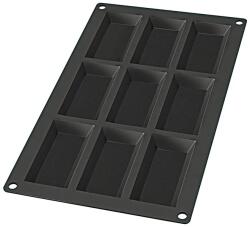 Lékué Silicone Financier szilikon mini sütemény forma 9db Fekete LK881107 (LK881107)