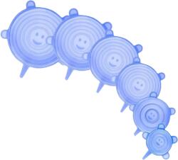 Rosfix 6 db-os univerzális kupak készlet, Rosfix, Szilikon, Újrafelhasználható, Kék (424E-16550)
