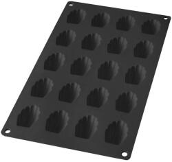 Lékué Tapadásmentes szilikon mini madeleine sütőforma 20db Fekete LK881329 (LK881329)