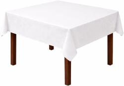 H Hotel Supplier Elite Blossom Hotel Supplier 4 személyes terítő, 150x150 cm, 100% pamut, virágmintás damaszt anyag, 210 GSM, TC180, Fehér